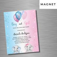 Garota azul-chá de fraldas-rosa elefante luxo