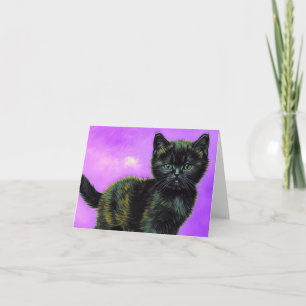 Convite Gato Estilo Van Gogh