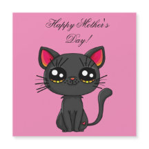 Gato Feliz Dia das Mães 