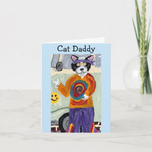 Convite Gato Pai Hippie Gato Tuxedo