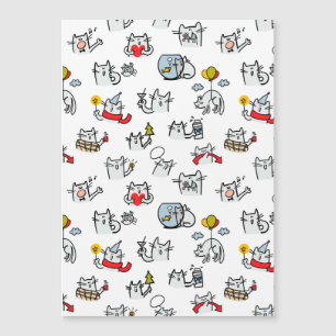 Convite Gatos engraçados, leite e magia.