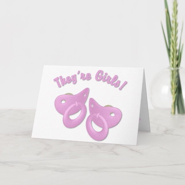Convite gêmeo do chá de fraldas do Pacifier da (Frente)