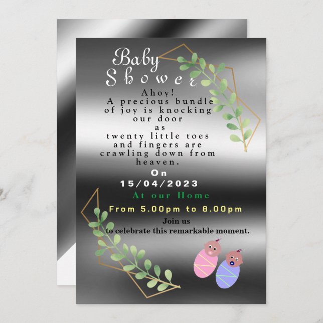 Convite Gêmeos (Frente/Verso)