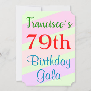 Convite Geométrico "79º Aniversário da Gala"