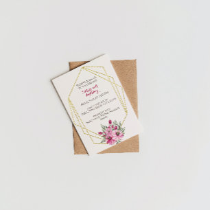 Convite Geométrico de Aniversário