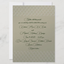 Convite Geométrico de Casamento Ecru Design