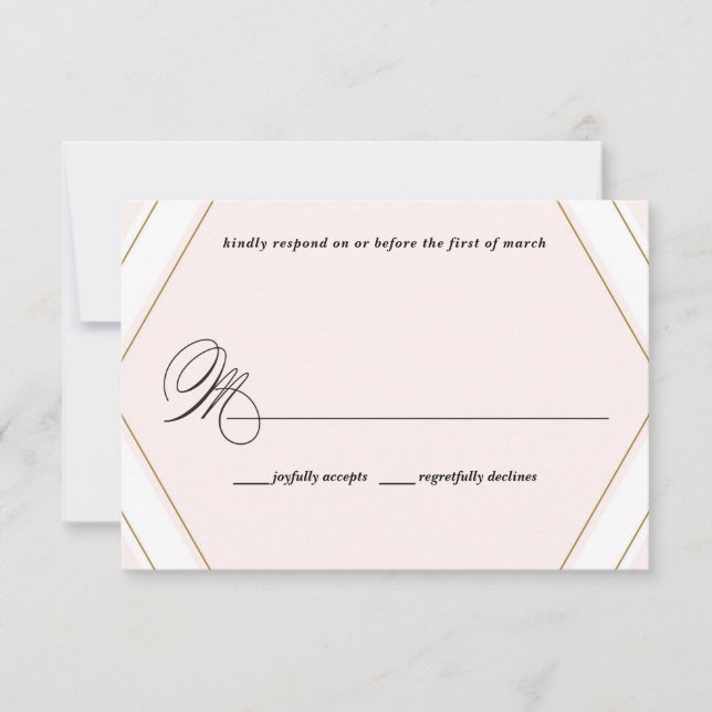 Convite geométrico do casamento de diamante do art (Frente)