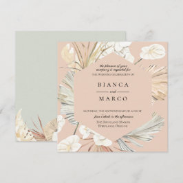 Convite Geométrico para Casamento de Frames da Sel