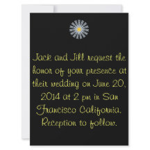 Convite Gerber Daisy Wedding