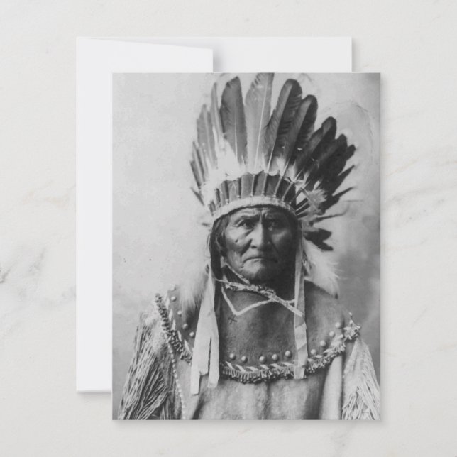 Convite Geronimo Preto e Branco (Frente)