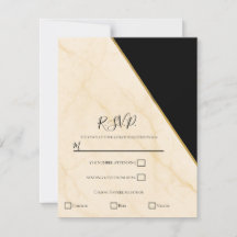 Convite Gilded Geometry Luxe Marmore Ivory & Gold 