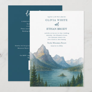 Convite Glacier Wedding