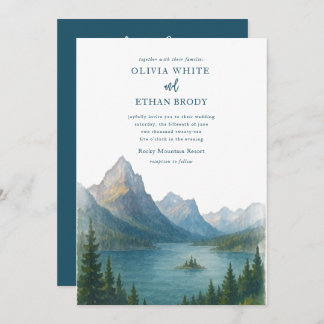 Convite Glacier Wedding