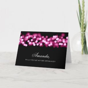 Convite Glam De Hollywood Rosa Seja Minha Porta-Voz