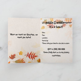 Convite Gobble até nós Wobble