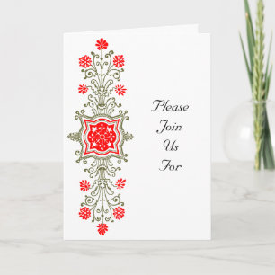 Convite Gold and Blue Elegant Custom Invitation