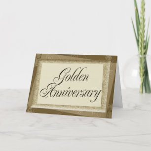 Convite Golden Anniversary Invitation Cards