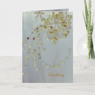 Convite Golden Deco Wedding Card