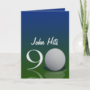 Convite Golf Birthday Invitation for 90 year old
