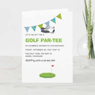 Convite Golf Themed Birthday Party