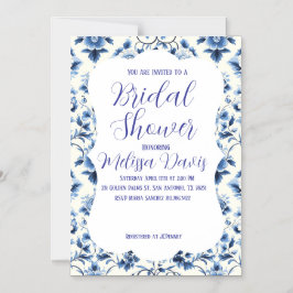 Convite Grace Chinoiserie Bridal Shower Invitation