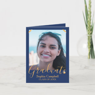 Convite Graduação Azul Moderna