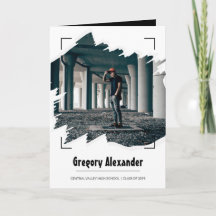 Graduação de Foto Abstrato Brushaft preto Edgy