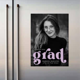 Convite Graduação de Fotografia da Tipografia Lilac Negr