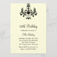 Convite grande do aniversário do salão de baile