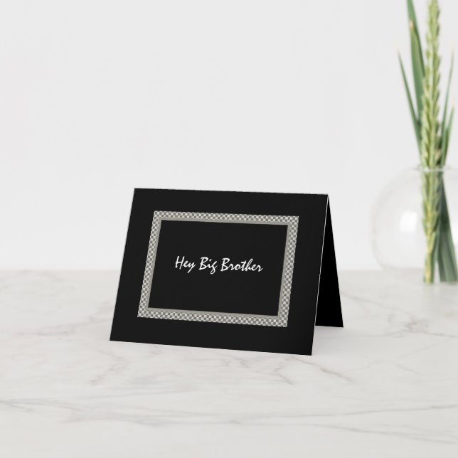 Convite GRANDE IRMÃO - Seja Meu Padrinho - Xadrez (Frente)