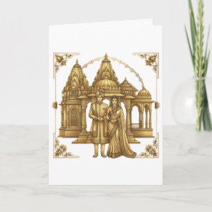 Convite Grande Templo Casamento Indiano