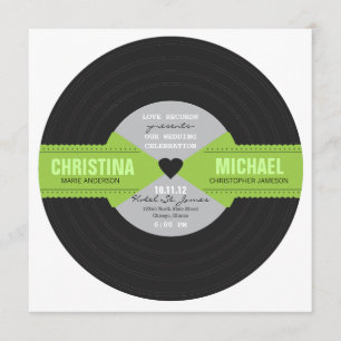 Convite gravado retro