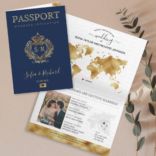 Convite Grécia do Mapa Mundial Dourado do Passaporte de De