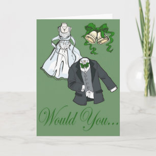 Convite Green Be my matron of honor