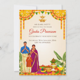 Convite Grihapravesh Convite Digital Gruhapravesha