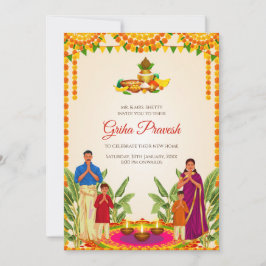 Convite Grihapravesh & convites Gruhapravesham
