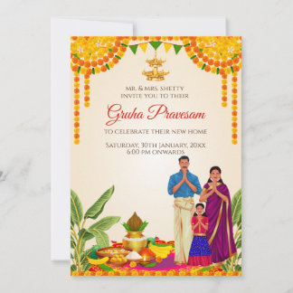 Convite Gruhapravesh & convite Gruhapravesam