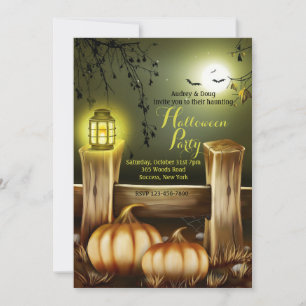 Convite Halloween Lanterna