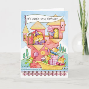 Convite Hamster castle scene customizable invitations