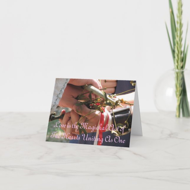 Convite Handfasting/convite do casamento (Frente)