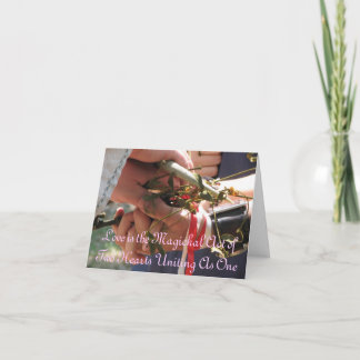 Convite Handfasting/convite do casamento