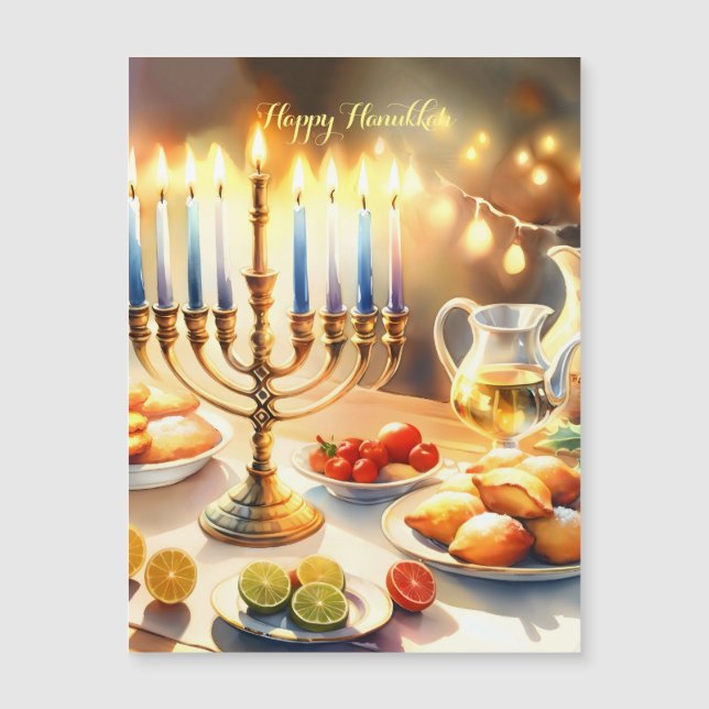 Convite Happy Hanukkah (Frente)