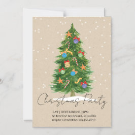 Convite happy tree - Christmas invitation