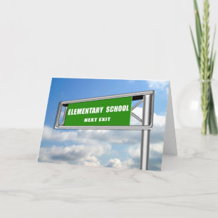 Convite Highway ExitSign Graduation Elementary School Next