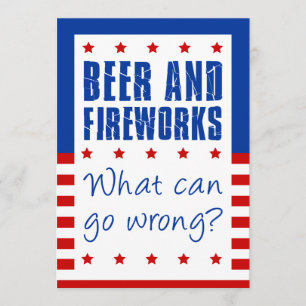 Convite Hilário de Cerveja e Fogos de Artifício 4 