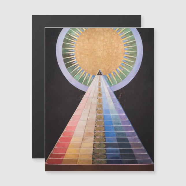 Convite Hilma Af Klint, Altarpart No.1, Abstrato Art (Frente/Verso)