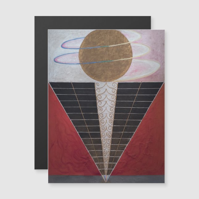 Convite Hilma Af Klint, Altarpart No.2, Abstrato Art (Frente/Verso)