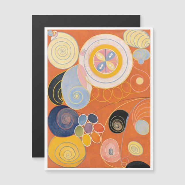 Convite Hilma Af Klint, Os Dez Maiores No3, Abstrato Art (Frente/Verso)