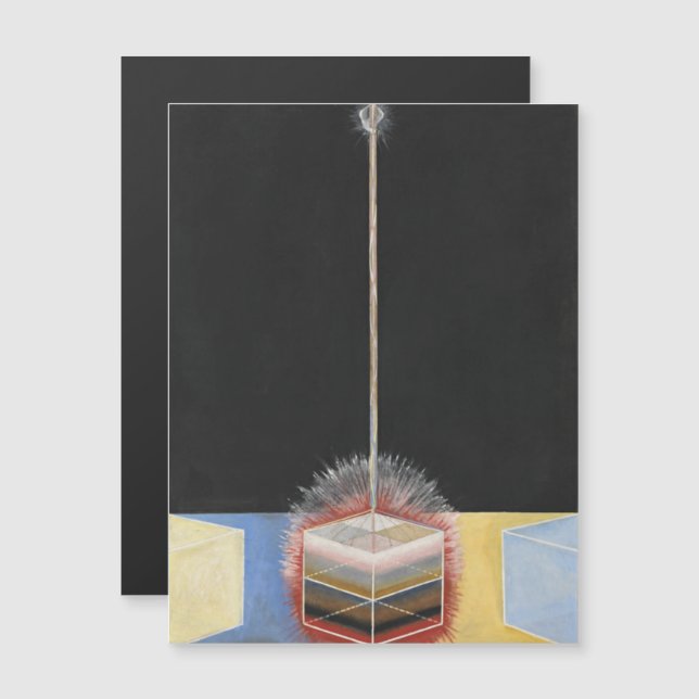 Convite Hilma Af Klint, The Dove No.2, Abstrato Art (Frente/Verso)