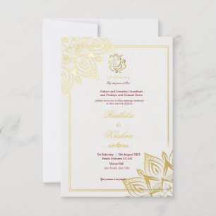 Convite hindu indiano Ganesha para casamento